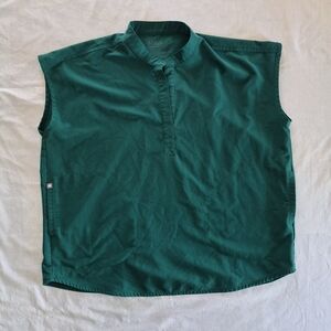 Hunter Green FIGS Rafaela oversized scrub top